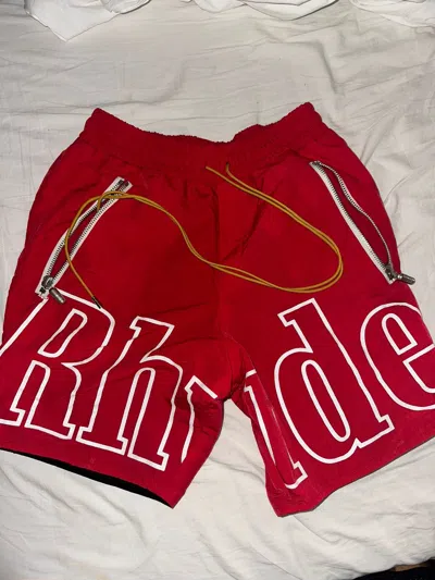 Pre-owned Rhude Red Shorts