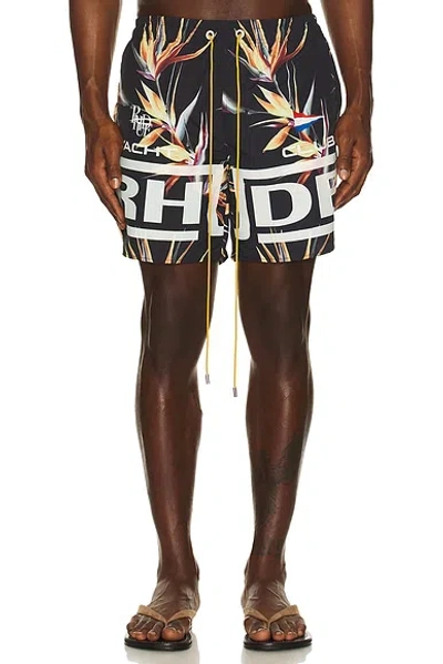 Rhude Regatta Club Hawaiian Swim Short In Multi