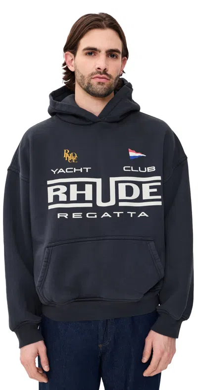 Rhude Regatta Yacht Club Hoodie In Blue