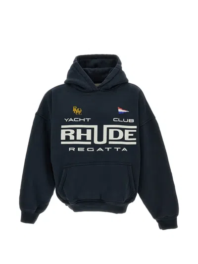 Rhude Regatta Yacht Club Hoodie In Blue