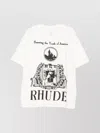 Rhude Relaxed Fit American Youth Graphic T-shirt In White