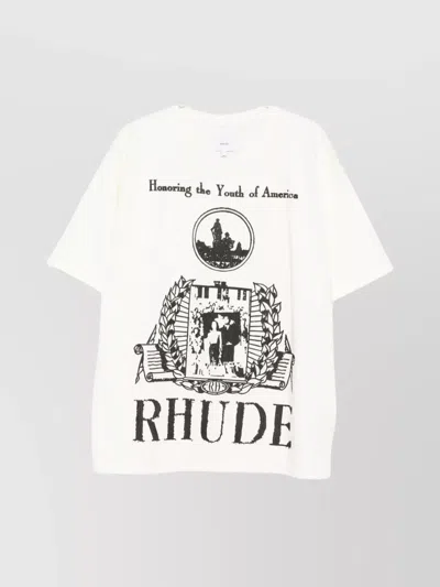 RHUDE RELAXED FIT AMERICAN YOUTH GRAPHIC T-SHIRT