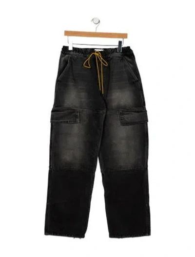 Pre-owned Rhude Relaxed Fit Jeans In Grey