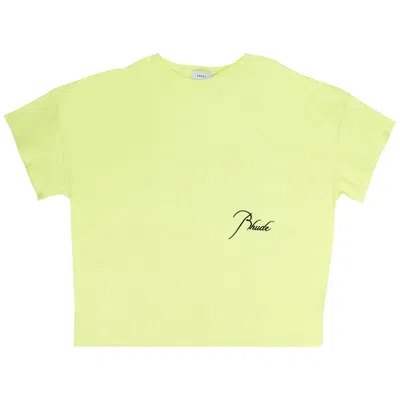 Pre-owned Rhude Reverse Neon T-shirt 'green' | Men's Size L