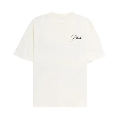 Pre-owned Rhude Reverse Tee 'vintage White'