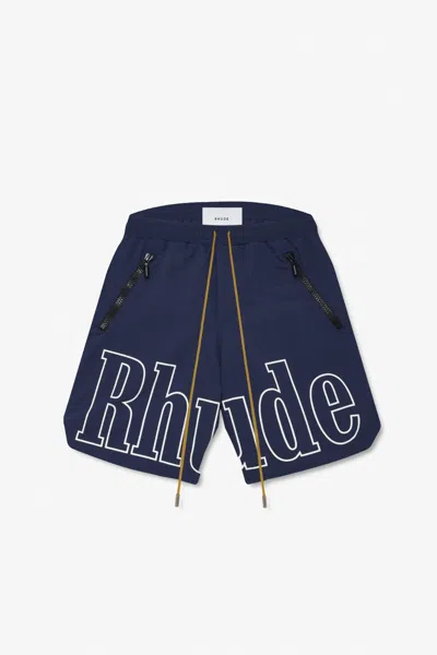 Rhude Rh Logo Shorts In Blue