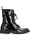 Rhude Rhanger Leather Combat Boots In Multi