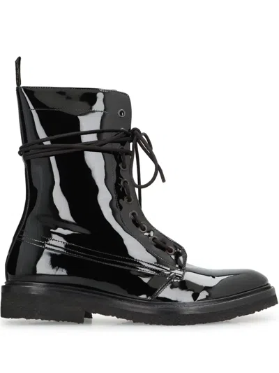 Rhude Rhanger Combat Boots In Black