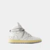 Rhude Rhecess Hi Sneakers -  - Leather - White In White