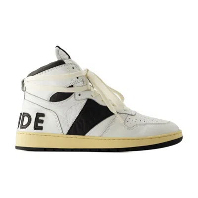 Rhude Rhecess Hi Sneakers In White