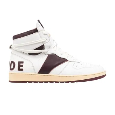 Pre-owned Rhude Rhecess High 'white Maroon'