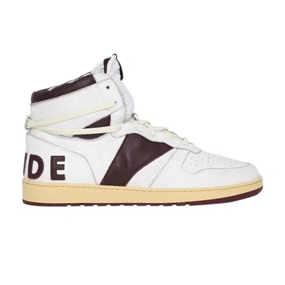 Pre-owned Rhude Rhecess High 'white Maroon'