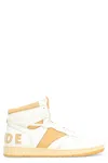 Rhude Man Sneakers Off White Size 9 Leather In Multi