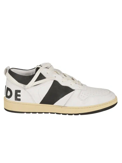 Rhude Rhecess Leather Sneakers In White