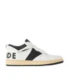Rhude Rhecess Leather Sneakers In White