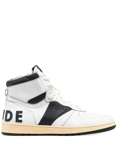 RHUDE RHECESS SMOOTH HIGH-TOP SNEAKERS