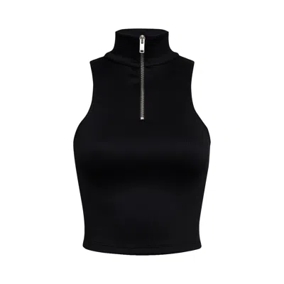 Pre-owned Rhude Ribbed Knit Turtle Neck 'black' | Women's Size L