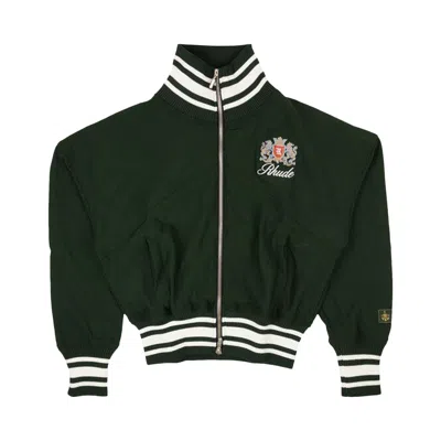 Pre-owned Rhude Ribbed Track Jacket 'forest Green' | Men's Size M