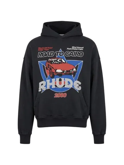 Rhude Road To Cairo Hoodie In Black
