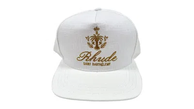 Pre-owned Rhude Rosewood Hat In Ivory In White