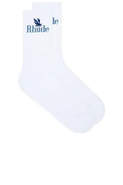 Rhude Rossa Logo Socks In Multi