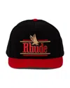 Rhude Logo-embroidered Eagle-motif Cap In Multi