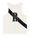 Rhude Round Collar Sleeveless Vest In White