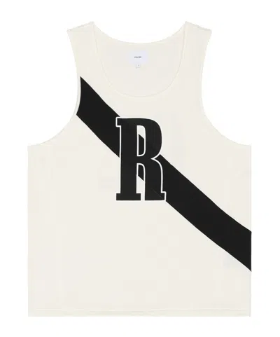 Rhude Round Collar Sleeveless Vest In White