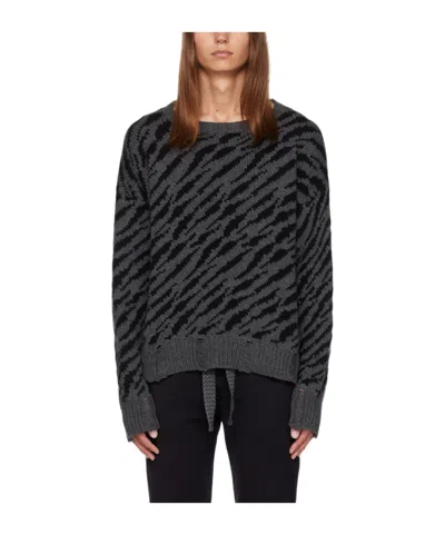 RHUDE ROUND-NECK AND LONG-SLEEVED SWEATER