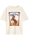 Rhude Graphic Frame Cotton T-shirt With Vintage Wash