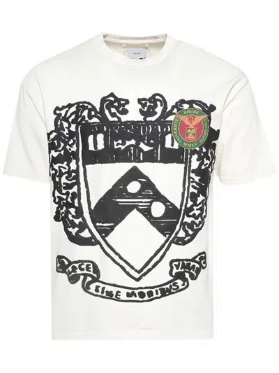 Rhude Off-white Runway Crest T-shirt In Vtg White