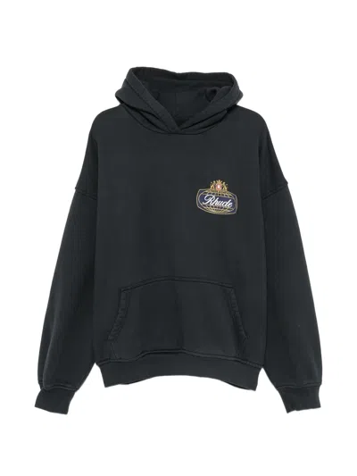 Rhude Safari Crest Hoodie For Men In Yellow