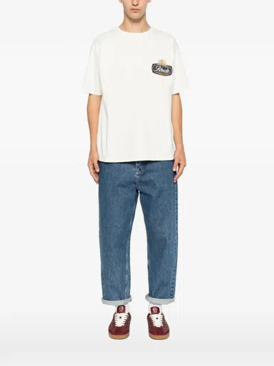 Rhude Safari Crest Short-sleeve T-shirt In Neutral