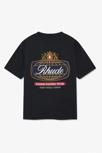 Rhude Safari Crest T Shirt In Black