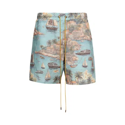 Pre-owned Rhude Sailing Map Shorts 'multicolor' | Multi-color | Men's Size S