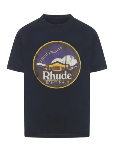 Rhude Saint Malo T-shirt In Black