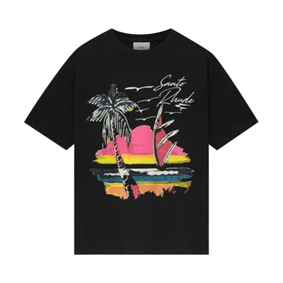 Pre-owned Rhude Saint  Tee 'vintage Black' | Men's Size L