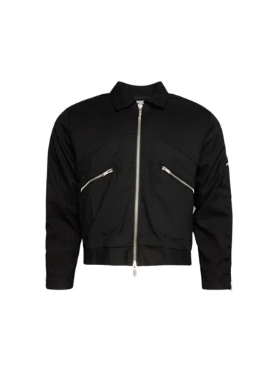 Rhude Jacket Zippered Pocket Stand Collar In Black