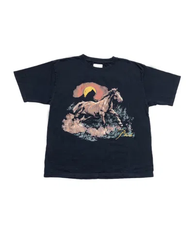 Rhude Santos Graphic-print Cotton T-shirt In Black