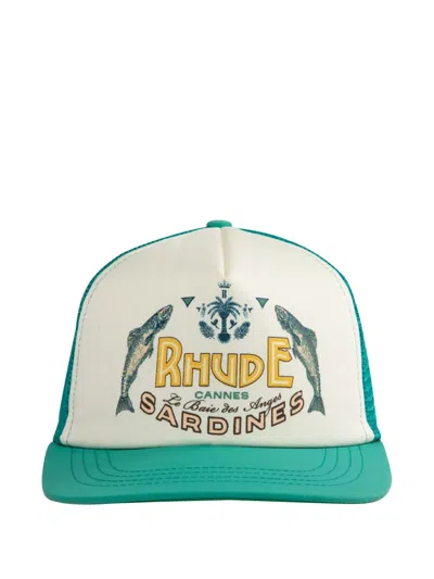 Rhude Sardines Cap In White