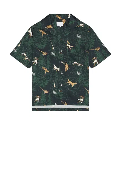 Rhude Scramble Dog Print Shirt In Black