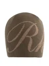 Rhude Script Beanie In Brown