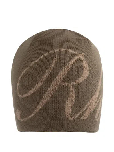 Rhude Script Beanie In Brown