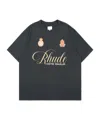 Rhude Script Crest T-shirt In Black