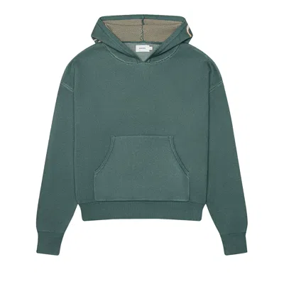 Pre-owned Rhude Script Logo Knit Hoodie 'ivory/sage' In White