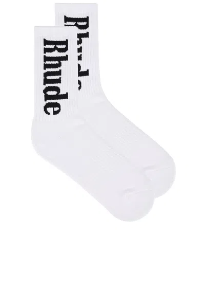 RHUDE SCRIPT SOCKS