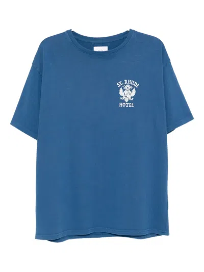 Rhude Seal T-shirt In Blue