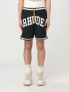 Rhude Collegiate Basketball Shorts Featuring Pockets In Black