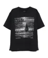 Rhude Graphic Print Crew Neck Short Sleeve T-shirt In Black