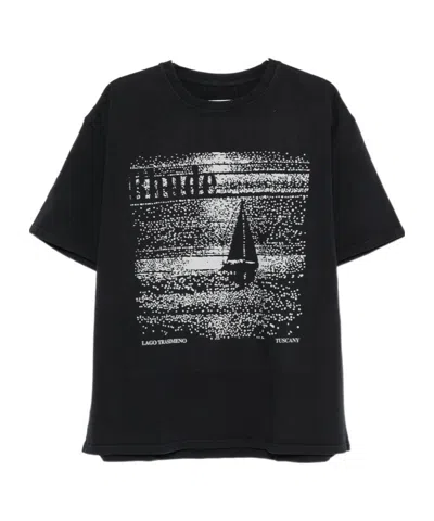RHUDE RHUDE GRAPHIC-PRINT CREWNECK T-SHIRT